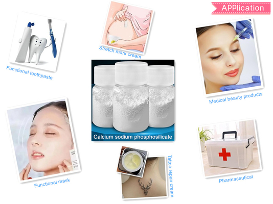 Calcium Natrium Fosfasilicaat Actimins Bioactief Glaspoeder voor Tandgevoeligheid en Striae Crème CAS 65997-17-3