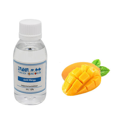 Gold Mango Vape Juice met 99% zuiverheid en 5-8% verdunningsverhouding USP Voedselklasse E Vloeibare smaakconcentraten