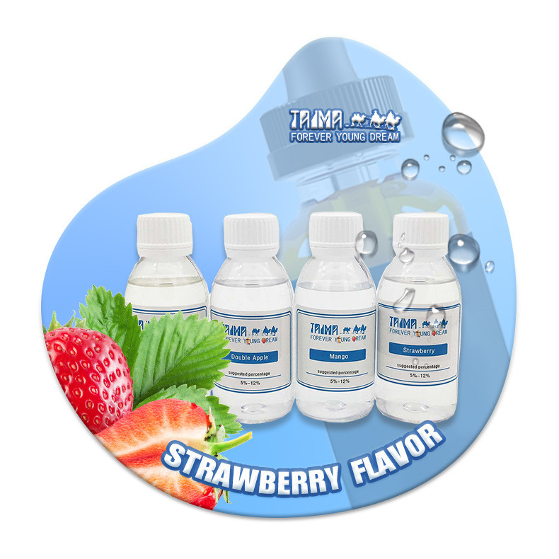 Heldere Freebase Nicotine Type Aardbei Smaak Concentraten Voor Premium E-Liquids