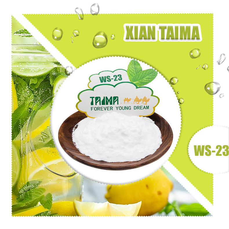 Fabrikant van voedselveilig koelmiddel WS-23, smaakversterker, verkoelend en versterkend middel van het minttype, gratis monster, minimale batchhoeveelheid 1 kg