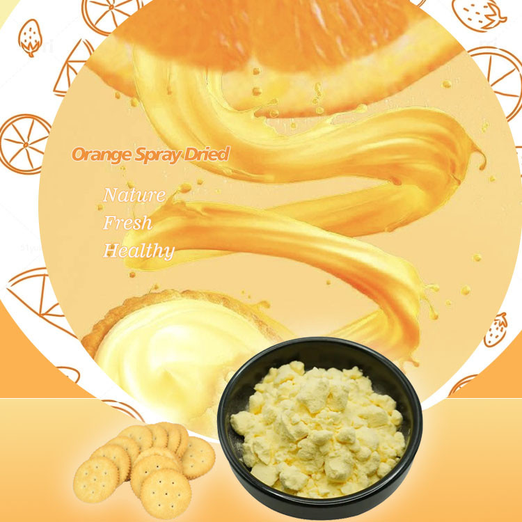 Spray gedroogd sinaasappel fruit poeder organisch vriezen gedroogd sinaasappel poeder (spray drogen)