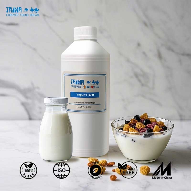 Kunstmatig water- en olie-compatibele yoghurt eetbare essentie voor zuivelproducten is er