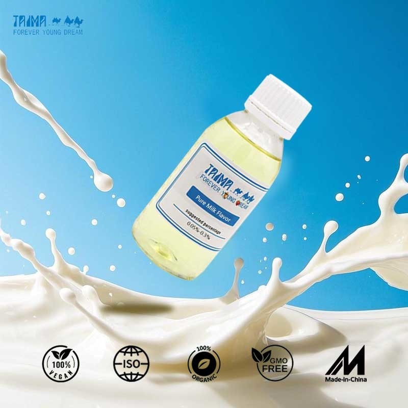 Pure Melksmaak Eetbare Essence voor Dranken en Zuivel USP Grade in Vloeibare en Poedervormen