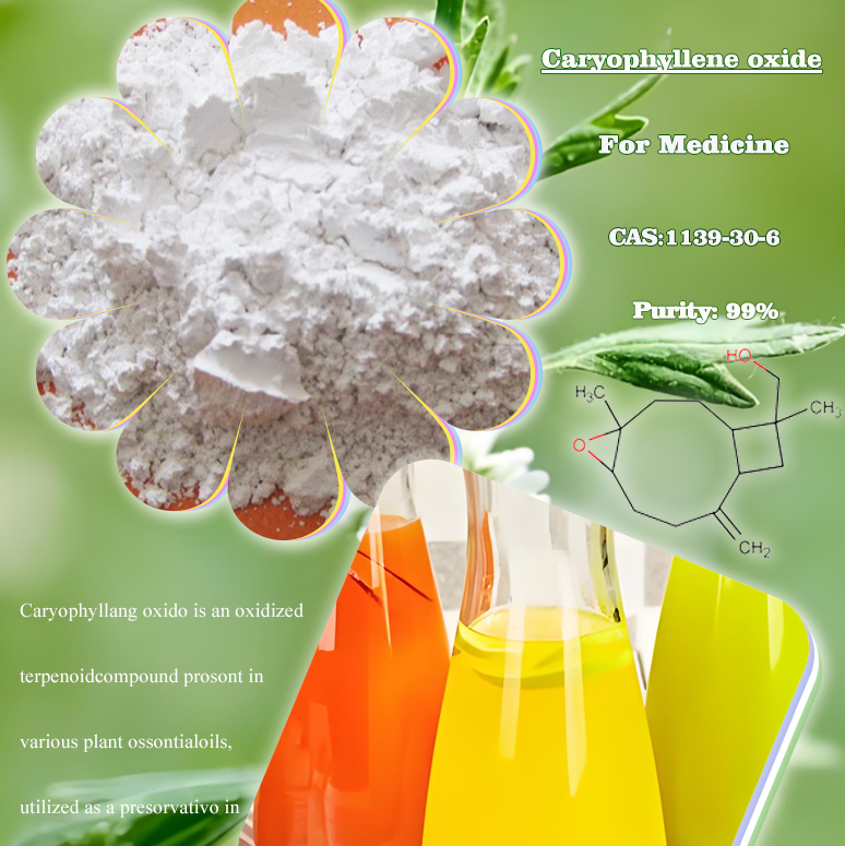 99% Pure Caryophyllene Oxide Industrial Flavor & Fragrance Ingredient CAS 1139-30-6 for beverage